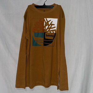 new boys Timberland long sleeve shirt size large 14/16